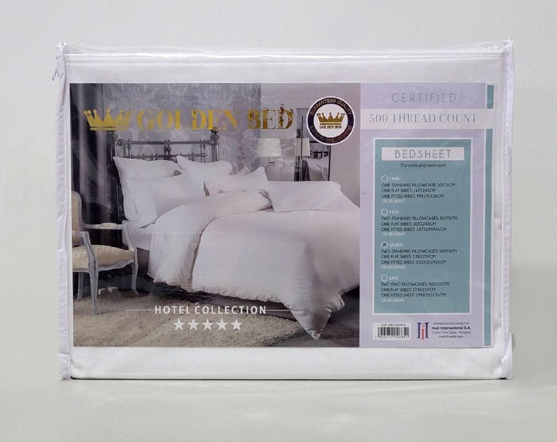 JUEGO DE SABANAS COMPLETO DE 4 PIEZAS QUEEN GOLDEN BED