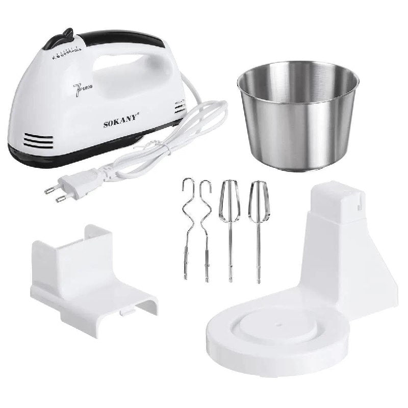 MAQUINA BATIDORA ELECTRICA, 250W DE FUERZA, CAPACIDAD 2L, 5 VELOCIDADES, BOTON TURBO, ACERO INOXIDABLE SOKANY SK-6620