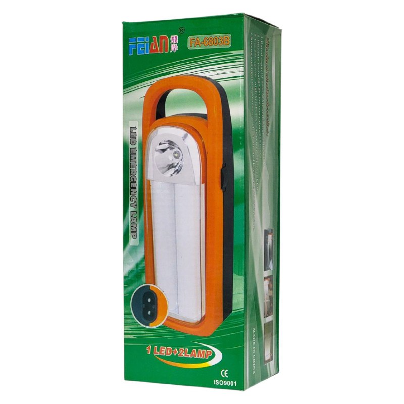 LUZ LED, LAMPARA RECARGABLE CON CAPACIDAD DE 2200MAH, ALTA CAPACIDAD, DURADERA, 33 LEDS DE LARGA DURACION, ALTA POTENCIA Y BRILLO AJUSTABLE CON BATERIA FEIAN FA 68003B