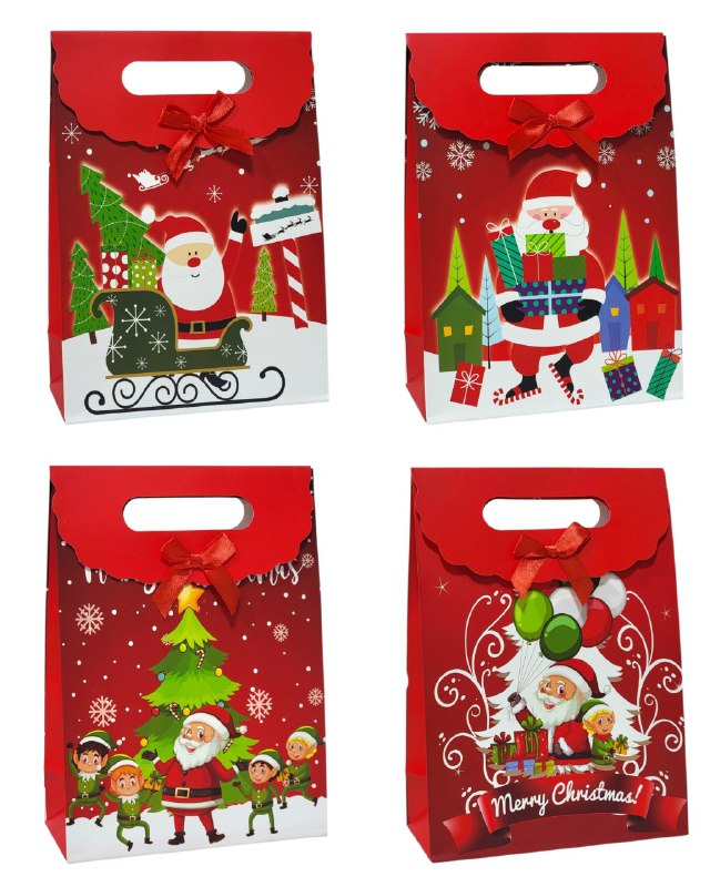 BOLSA DE REGALO NAVIDEÑA MEDIANO 29X19CM