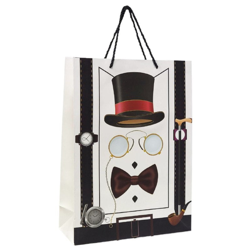 BOLSA DE REGALO PARA HOMBRE GRANDE 30X41.5X12CM