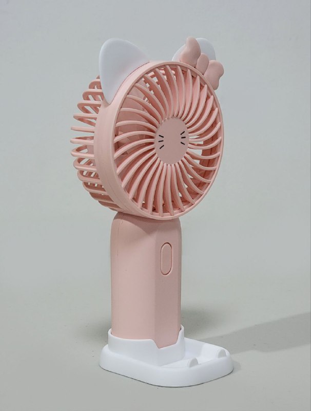 VENTILADOR DE MANO O MESA RECARGABLE CON SOPORTE PARA CELULAR