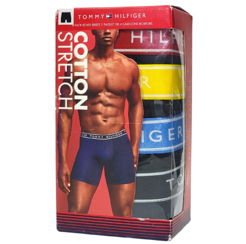 ROPA INTERIOR PARA CABALLERO TOMMY HILFIGER COTTON STRETCH 4 UNIDADES TALLA LARGE 36-38 (L)