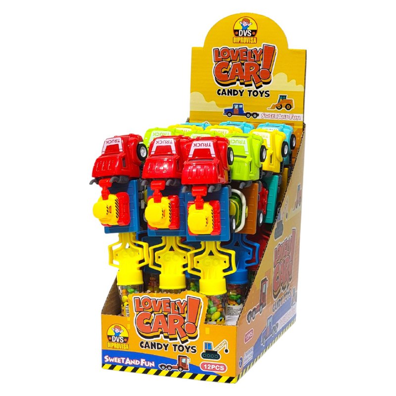 COMIDA DULCES CON JUGUETE CAMION DVS DIPROVISA 12UND DE 8G