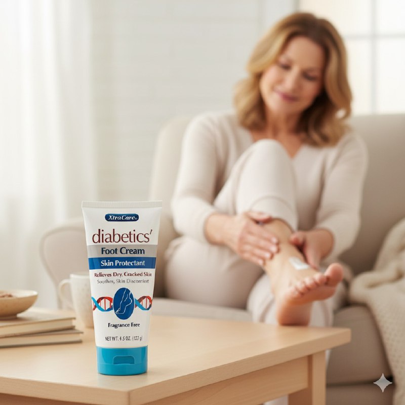 CREMA CORPORAL PARA PIES QUE ALIVIAN LA PIEL SECA Y AGRIETADAS DE LOS PIES DIABETICOS XTRACARE 127G