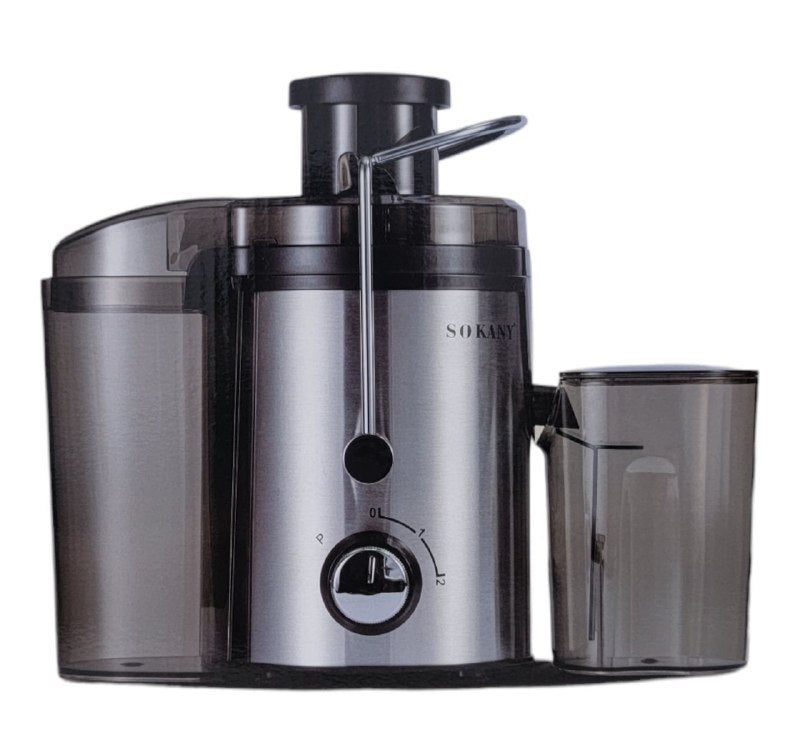 MAQUINA EXTRACTOR EXPRIMIEDOR DE JUGO, FUERZA 500W, ACERO INOXIDABLE, 2 VELOCIDADES SOKANY SK-JB-175