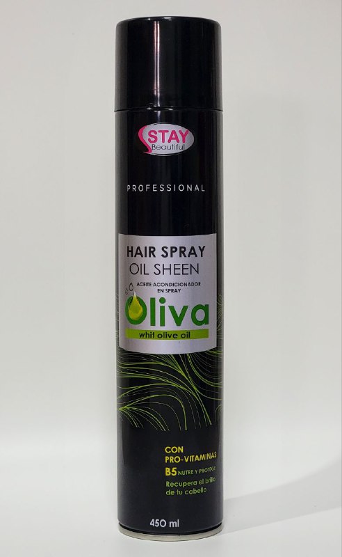 ACONDICIONADOR EN SPRAY PARA EL CABELLO DE ACEITE DE OLIVA CON PRO VITAMINAS RECUPERA EL BRILLO STAY BEAUTIFUL 450ML