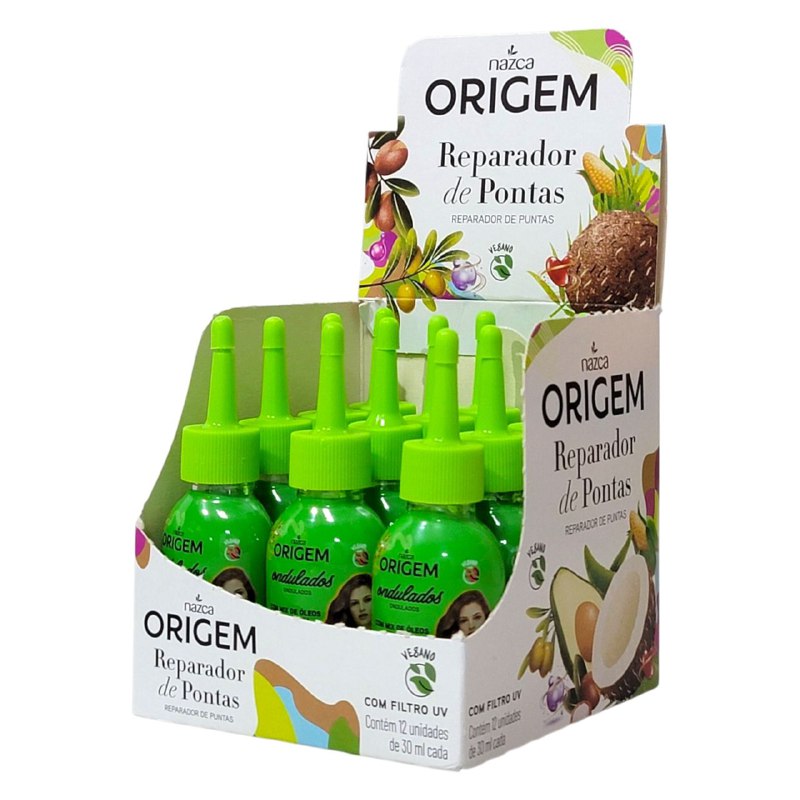 ACEITE PARA EL CABELLO ACEITE ONDULADOS REPARADOR DE PUNTAS CON MIX DE OLEOS NAZCA ORIGEM 30ML