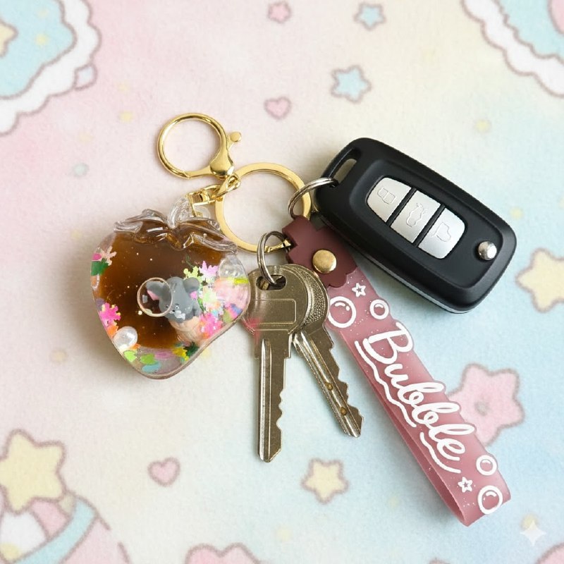 LLAVEROS DE ARENA MOVEDIZA LIQUIDA, 5 ESTILOS DISPONIBLES