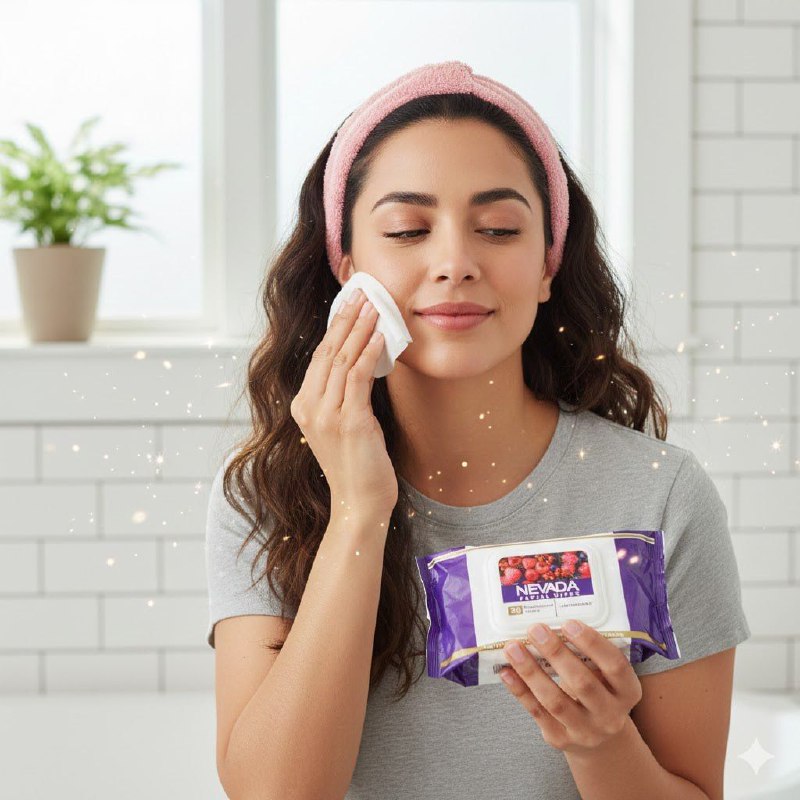 TOALLITAS HUMEDAS FACIALES LIMPIADORAS DE FRUTOS DEL BOSQUE NEVADA 30UND