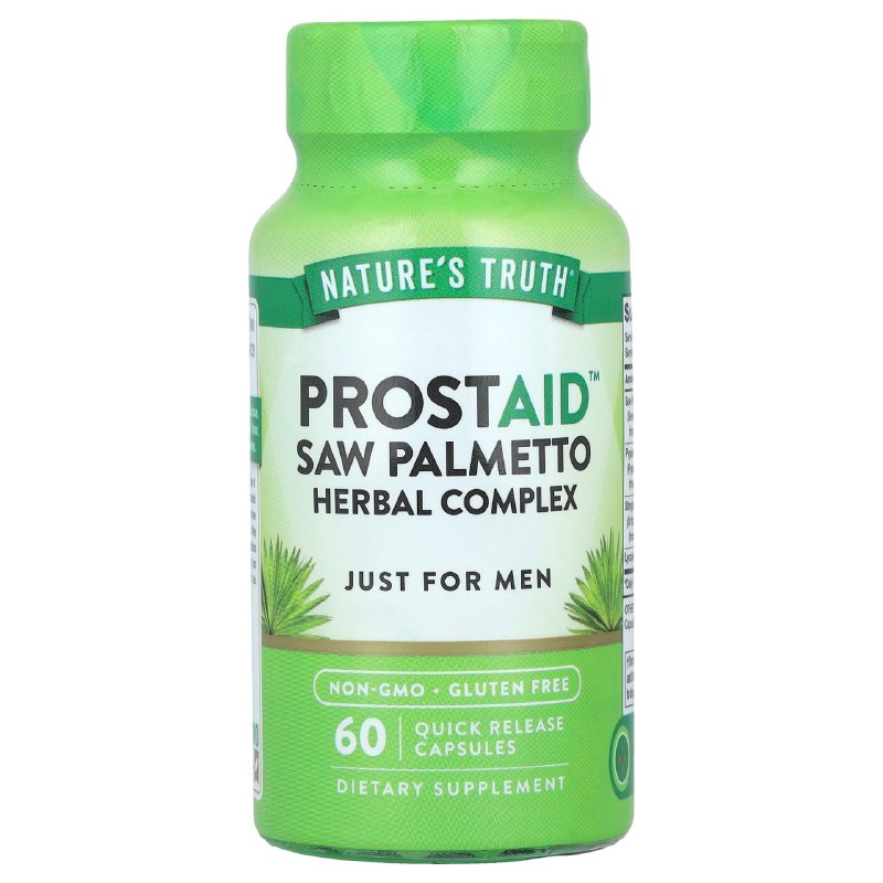 VITAMINAS EN CAPSULAS PARA HOMBRES PARA CUIDADO DE LA PROSTATA NATURES TRUTH 60UND