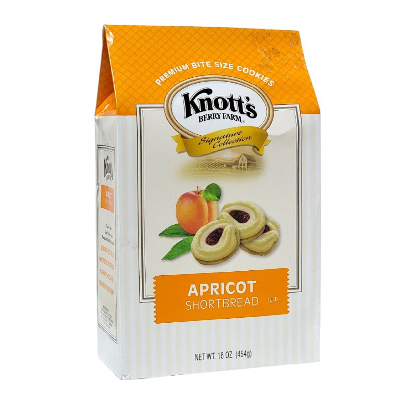 GALLETAS GOURMET PREMIUM DE MANTEQUILLA SABOR A MELOCOTON KNOTTS 454G