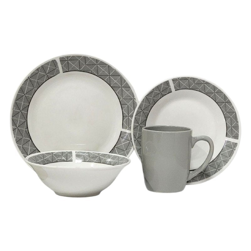 PLATOS JUEGO DE VAJILLA MUY DURA, DIFICIL DE ROMPER NO SE DEFORMA, FACIL CUIDADO HOMESTAR 16 PIEZAS