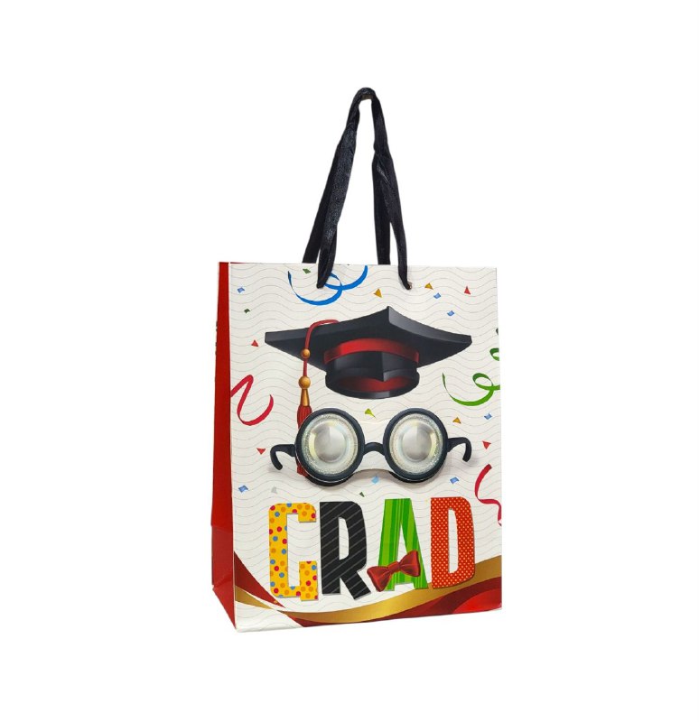 BOLSA DE REGALO GRADUACION PEQUEÑA 18X10X23CM