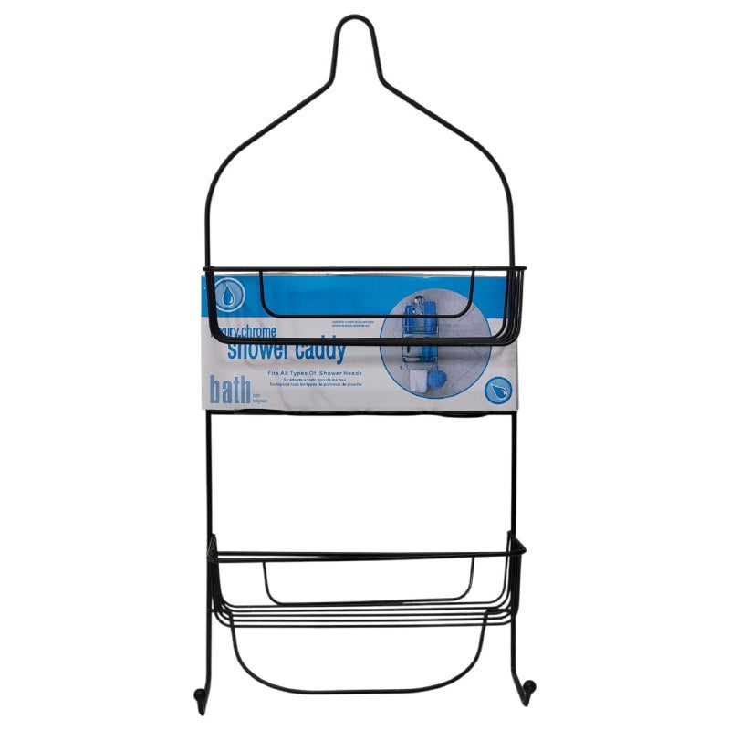 ESTANTE ORGANIZADOR PARA BAÑO DE 2 NIVELES RESISTENTE Y ELEGANTE LUXURY CHROME 2 COLORES