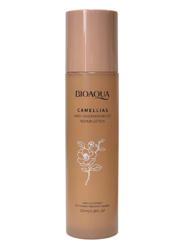 CREMA FACIAL, LOCION REPARADORA HUMEDA, ANTIOXIDANTE DE ESENCIA DE CAMELIA, HIDRATA PROFUNDAMENTE Y REPARA LA PIEL BIOAQUA 100ML