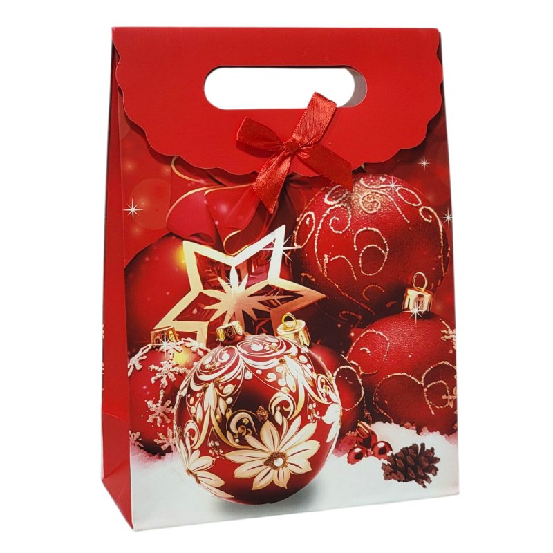 BOLSA DE REGALO NAVIDEÑA MEDIANO 27X19CM