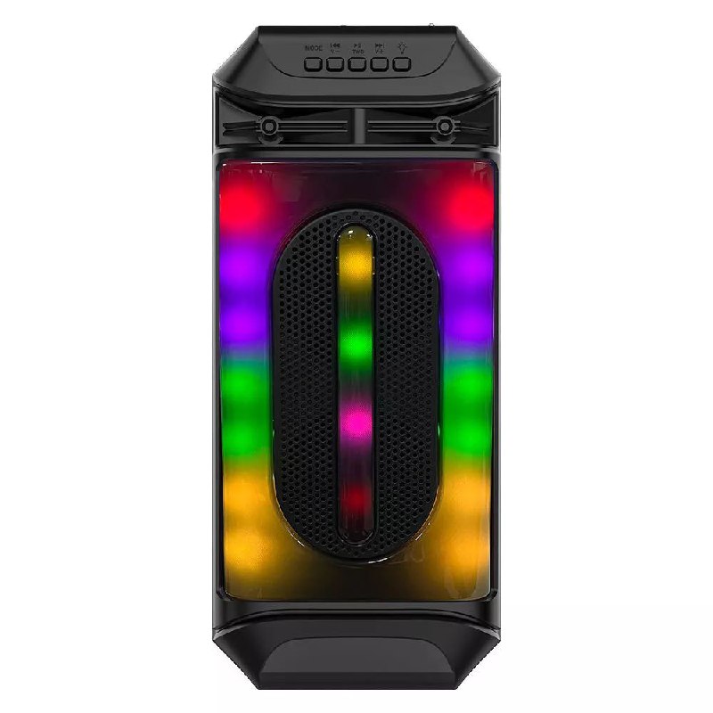 ALTAVOZ DE SUPERGRAVES, BLUETOOTH CON CARGA SOLAR 1800MAH DISEÑO MODERNO E ILUMINACION COLORIDA ZQS4252