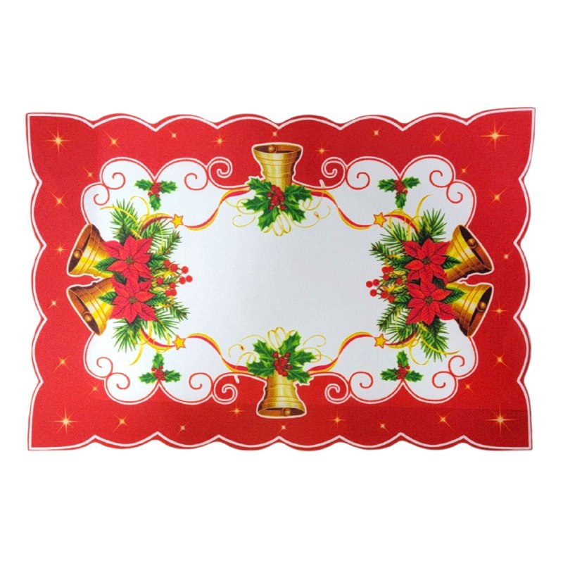 MANTEL NAVIDEÑO PARA MESA COMEDOR INDIVIDUALES FESTIVOS Y ELEGANTES, 5 ESTILOS