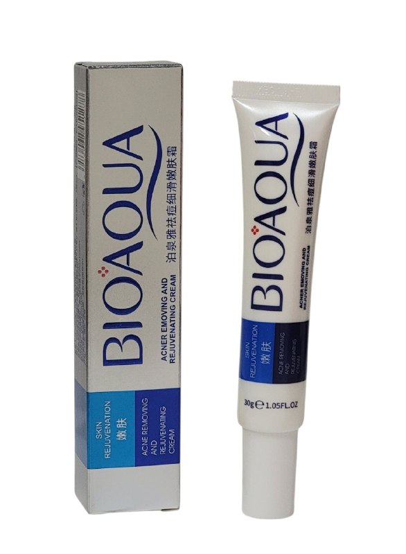 CREMA FACIAL REJUVENECEDORA Y ELIMINADORA DE ACNE BIOAQUA 30G