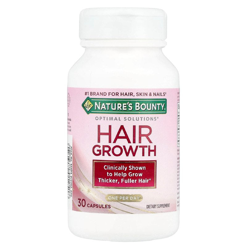 VITAMINAS EN CAPSULAS DE CRECIMIENTO DEL CABELLO NATURES BOUNTY 30UND