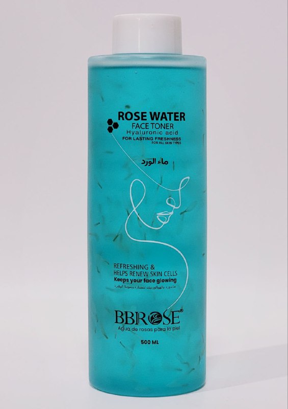 TONICO FACIAL, AGUA DE ROSAS PARA LA PIEL CON ACIDO HIALURONICO, LIMPIA EN PROFUNDIDAD E HIDRATA LA PIEL, MANTIENE LA HIDRATACION DURANTE TODO EL DIA, DA SUAVIDAD A LA PIEL BBROSE 500ML