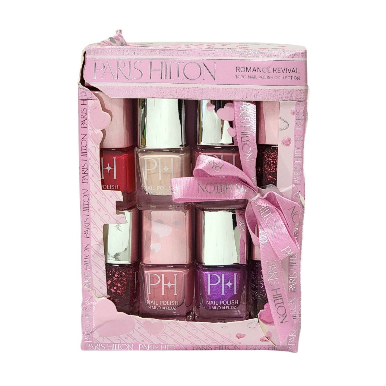 SET DE ESMALTES PARA UÑAS 14PCS PARIS HILTON