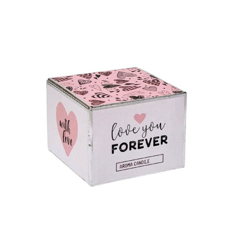 VELAS AROMATICAS RELAJANTE PARA UN AMBIENTE ROMANTICO Y ACOGEDOR LOVE YOU FOREVER