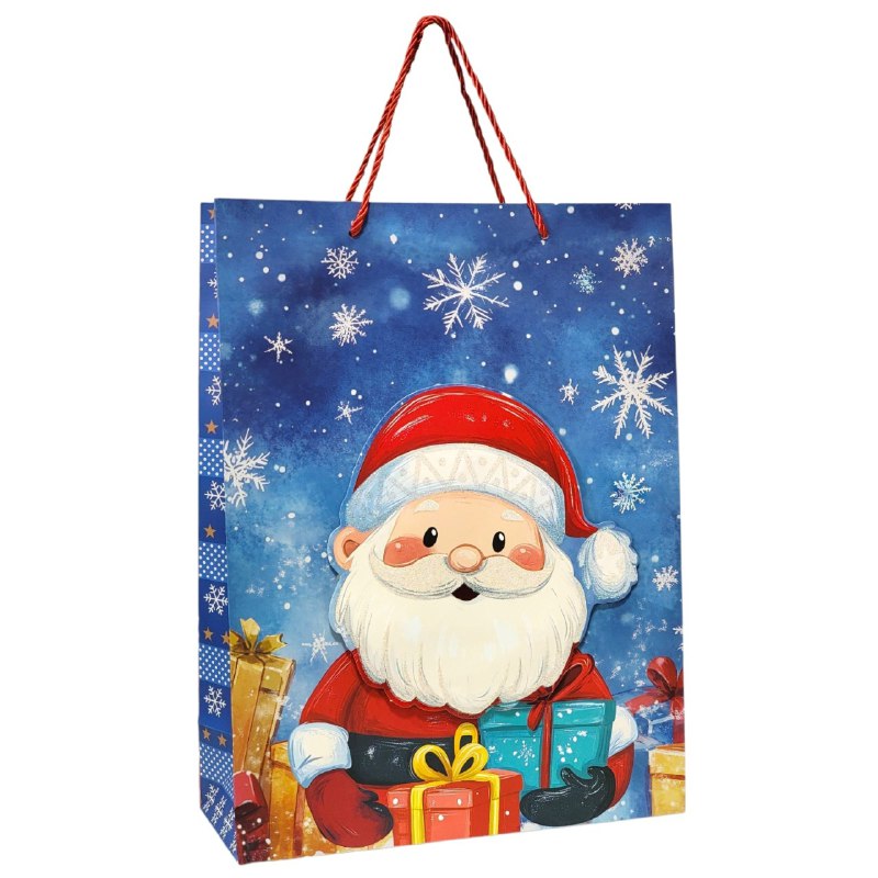 BOLSA DE REGALO NAVIDEÑA GRANDE 30X40X12CM