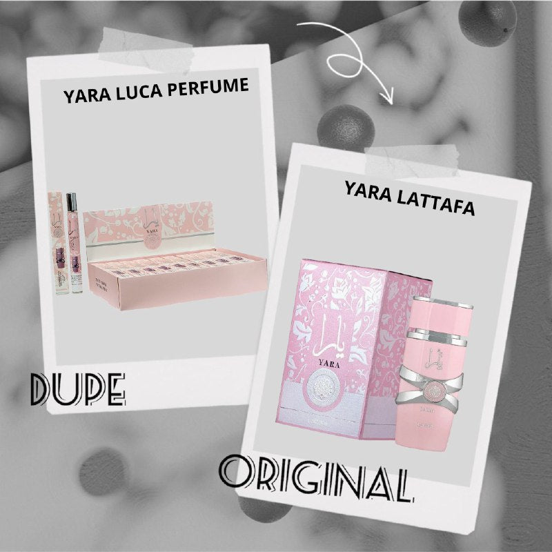 PERFUME EN TUBO PARA MUJER YARA LUCA PERFUME EDP 35ML (M) (AROMA SIMILAR LATTAFA YARA)