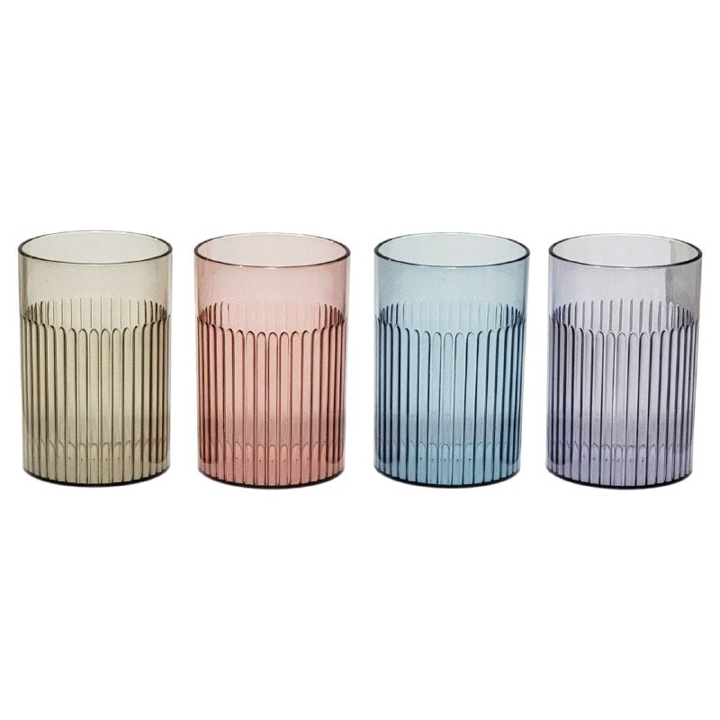 ESTANTE ORGANIZADOR PARA BAÑO CON DEPOSITO PARA CEPILLO DE DIENTES Y UTENSILIOS DE BELLEZA, INCLUYE 4 VASOS PARA ENJUAGAR, FACIAL DE LIMPIAR GOOD LIFE