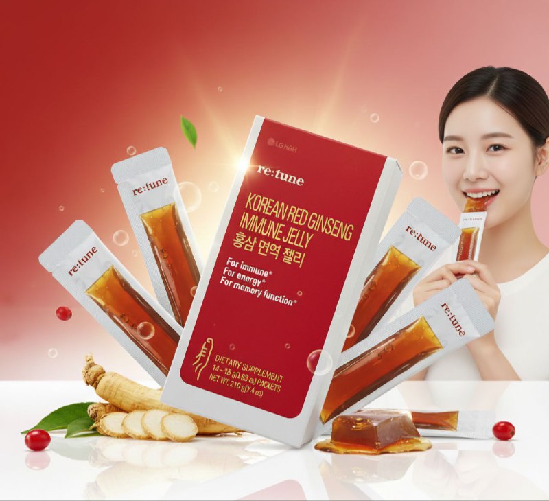 VITAMINAS BEBIBLES COREANAS DE GINSENG SUPLEMENTO DIETETICO QUE AYUDA LA INMUNIDAD, ENERGIA Y MEMORIA LG H&H 210G