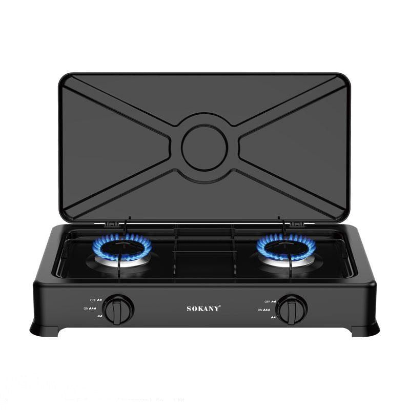 MAQUINA ESTUFA DE GAS 4.4KW DE FUERZA SENCILLA 2 HORNILLAS SK-07004 SOKANY