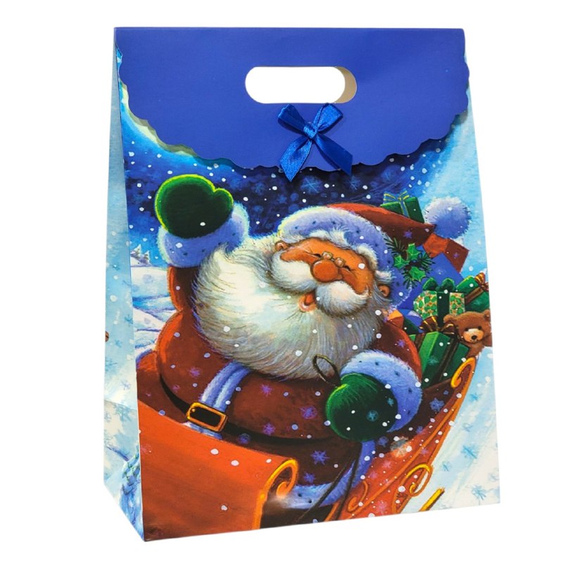 BOLSA DE REGALO NAVIDEÑA EXTRA GRANDE 37X38CM