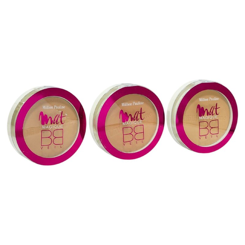 POLVOS DE MAQUILLAJE COMPACTO DE LARGA DURACION, DUPE DE LOREAL, MILLION PAULINE 3 TONOS