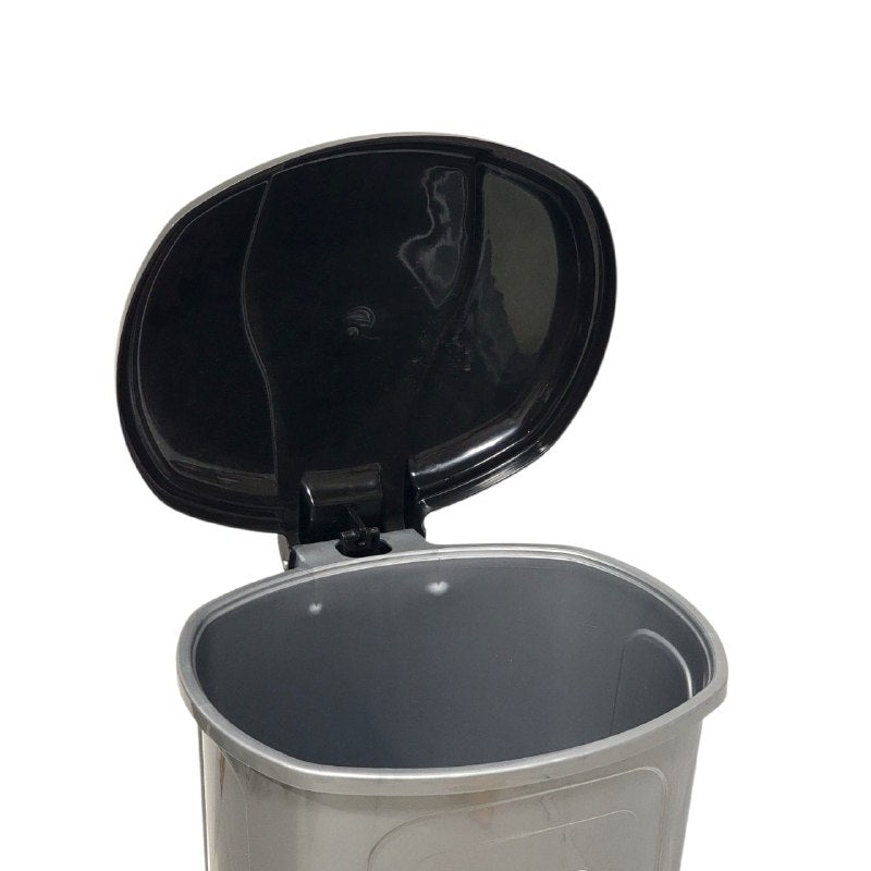 BASURERO CESTA PARA BASURA DE PLASTICO CON TAPA Y PEDAL KOLORR GO CLEAN 25X25X34CM
