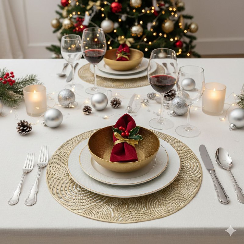 MANTELES INDIVIDUALES REDONDOS NAVIDEÑOS PARA COMEDOR DE COCINA DE PVC ELEGANTE 38CM, 6 ESTILOS