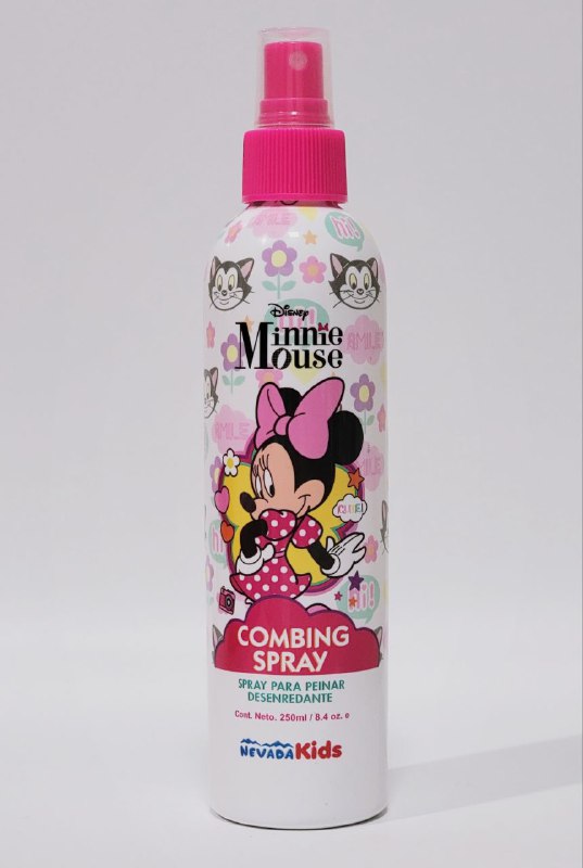 SPRAY PARA EL CABELLO, SPRAY PARA PEINAR CON FRAGRANCIAS PARA NIÑAS, DEJA EL CABELLO MANEJABLE, SUAVE Y CON AROMA NEVADA KIDS DISNEY MINNIE MOUSE 250ML