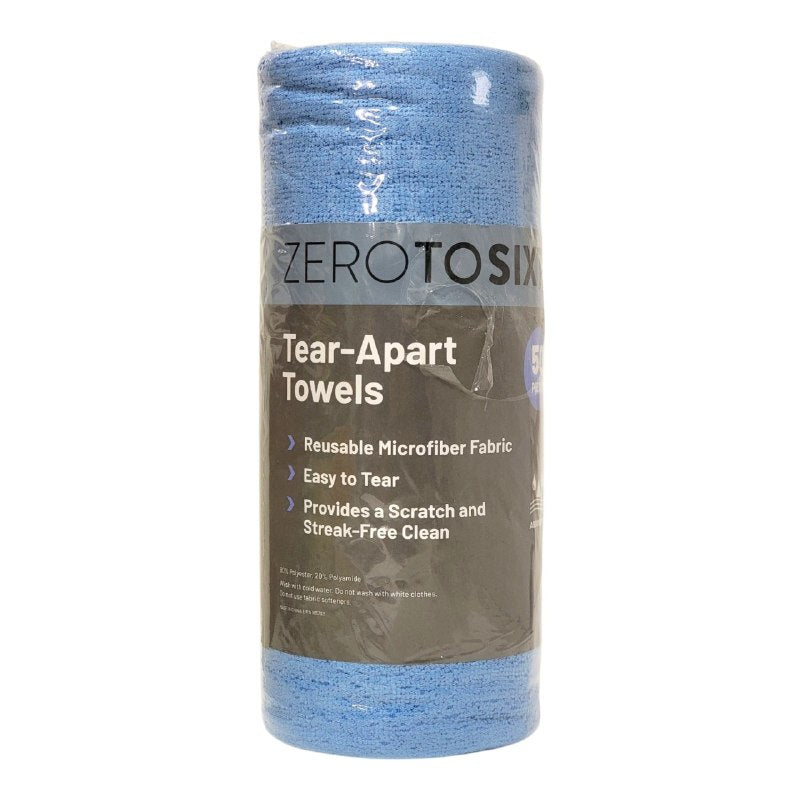 TRAPO DE MICROFIBRA MULTIUSOS EN PAQUETE DE 50 PIEZAS ZEROTOSIXTY 30X30CM