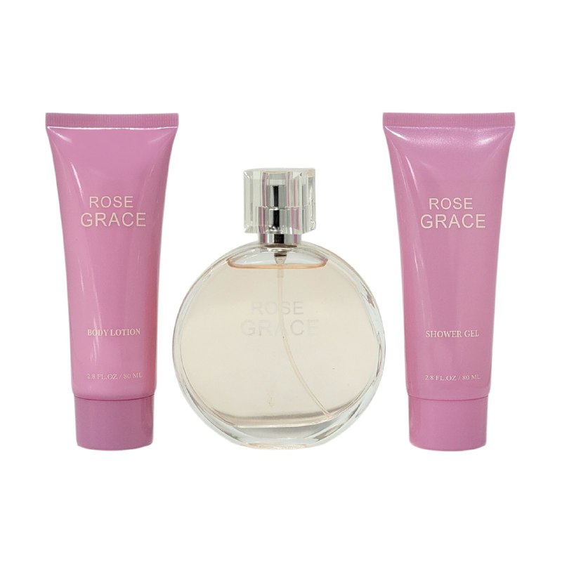 SET ROSE GRACE EDP 100ML, BODY LOTION 80ML, SHOWER GEL 80ML (M)