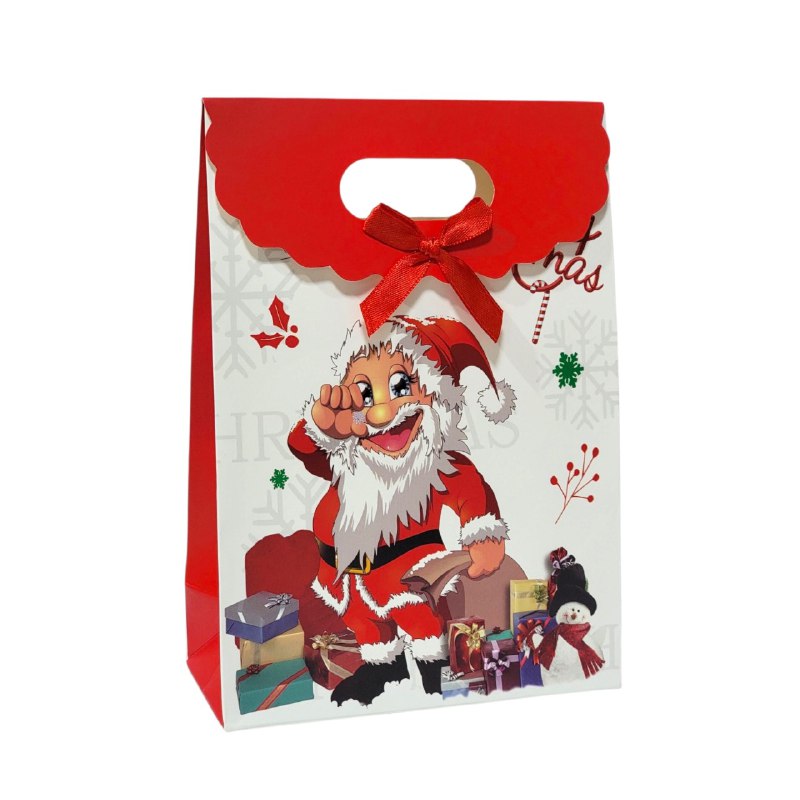 BOLSA DE REGALO NAVIDEÑA MINI MEDIANO 14X21CM