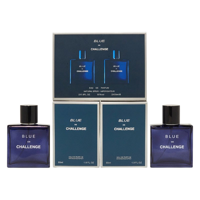 SET BLUE DE CHALLENGE EDP 55MLX2 (H)