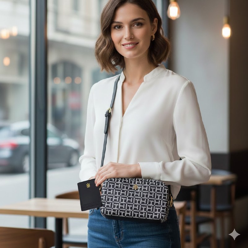 SET MENSAJERA ORIGINAL TOMMY HILFIGER