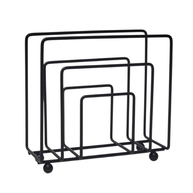 SERVILLETERO ORGANIZADOR DE METAL NEGRO MATE ELEGANTE Y REFINADO BENELI HOME