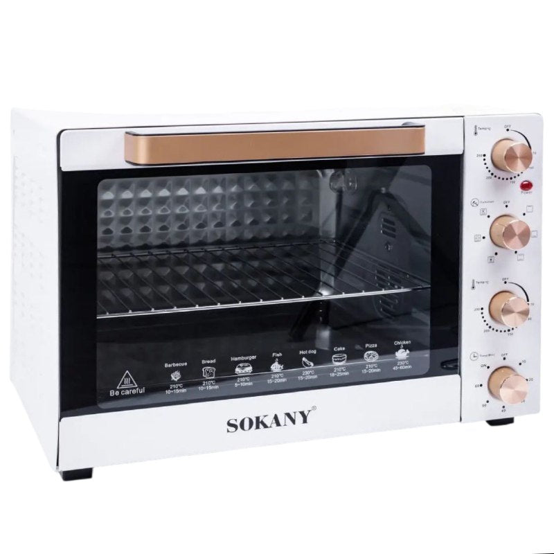 MAQUINA HORNO TOSTADOR 1700W ALTO VOLTAJE, CONTROL DE TEMPERATURA SK-450 SOKANY 50L