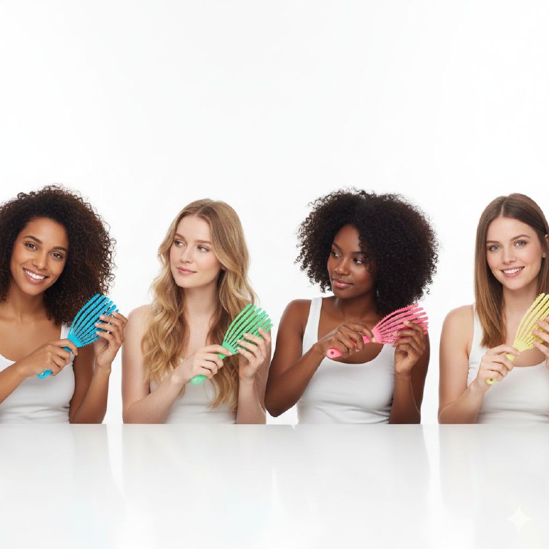 CEPILLO DESENREDANTE PULPO CON CERDAS NATURALES Y DE NYLON DE ALTA RESISTENCIA A LA TEMPERATURA 21CM STAY BEAUTYFUL 2UND