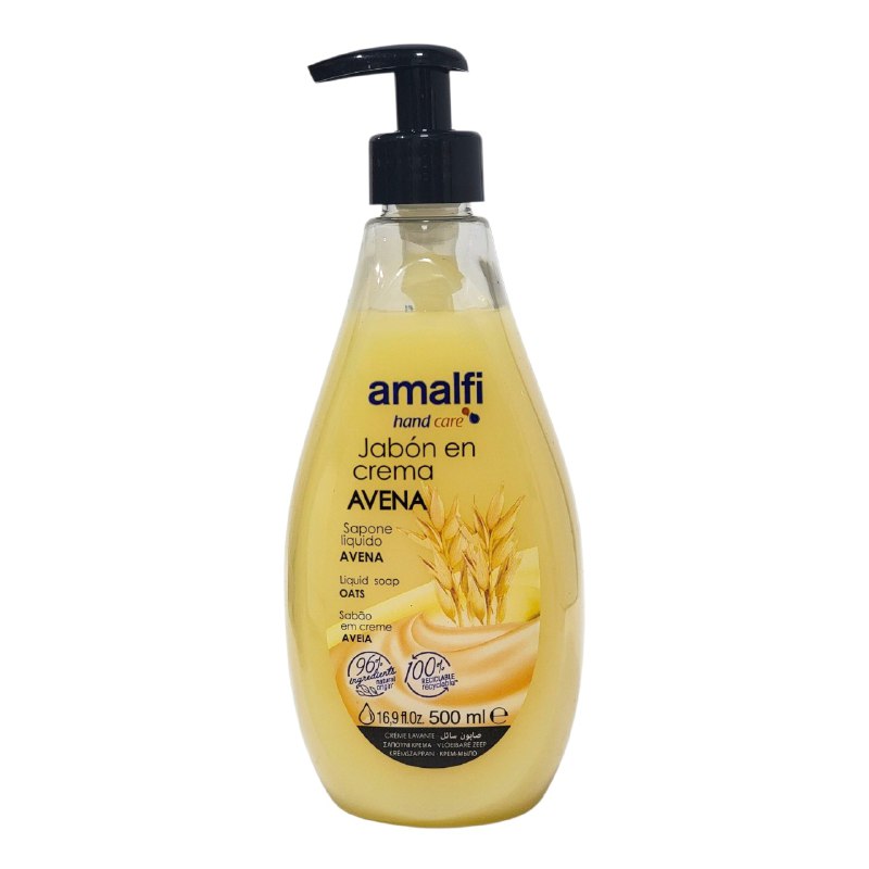 JABON DE MANOS CON AROMA A AVENA SUAVIZANTE AMALFI 500ML