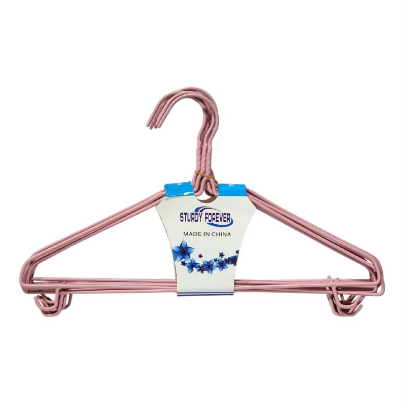 GANCHO ORGANIZADOR DE ROPA METALICOS ELEGANTES EN PAQUETE DE 10UND STURDY FOREVER