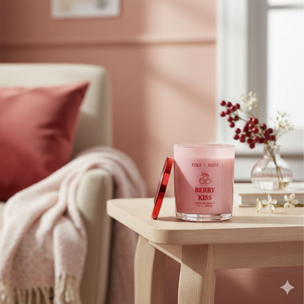 VELA AROMATICA PIKE+ROSE BERRY KISS 453G