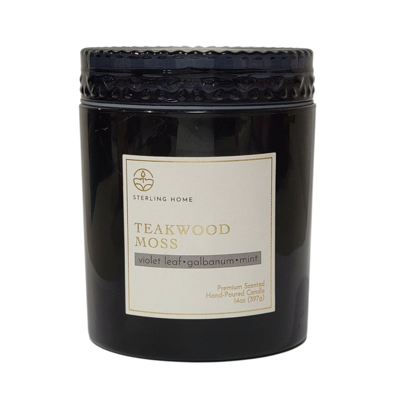 VELA AROMATICA STERLING HOME TEAKWOOD MOSS 397G